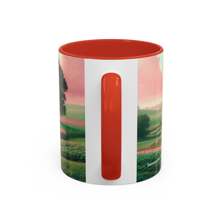 Pink Amish Illustration Coffee Mug
