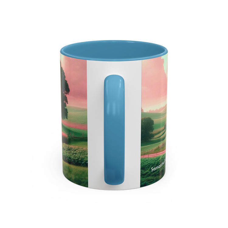 Pink Amish Illustration Coffee Mug