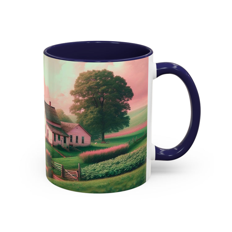 Pink Amish Illustration Coffee Mug
