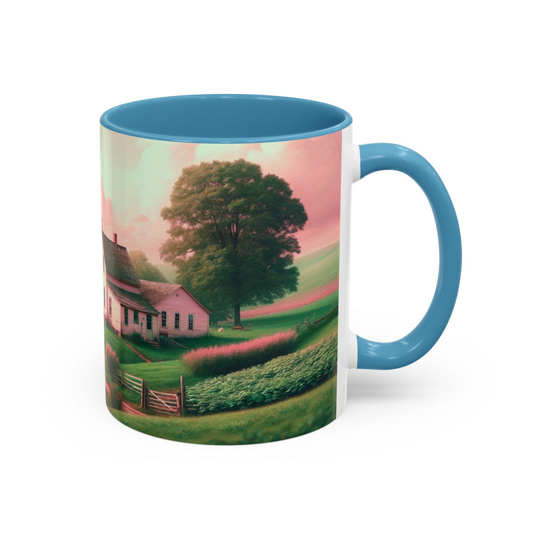 Pink Amish Illustration Coffee Mug