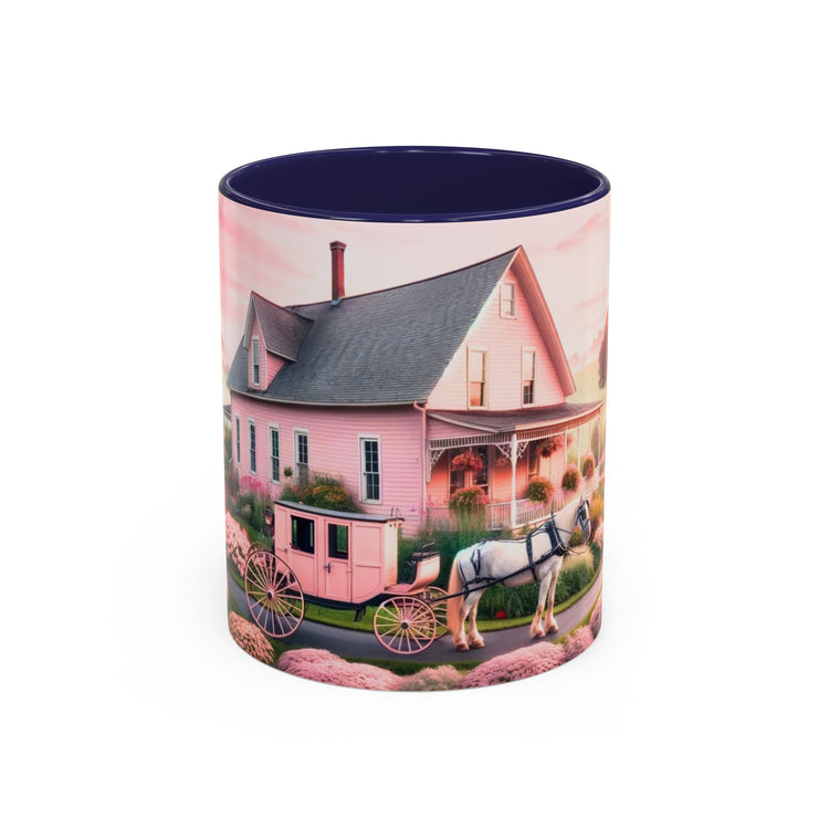 Pink Amish Scene Coffee Mug