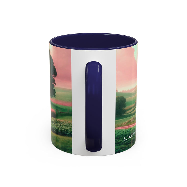 Pink Amish Illustration Coffee Mug