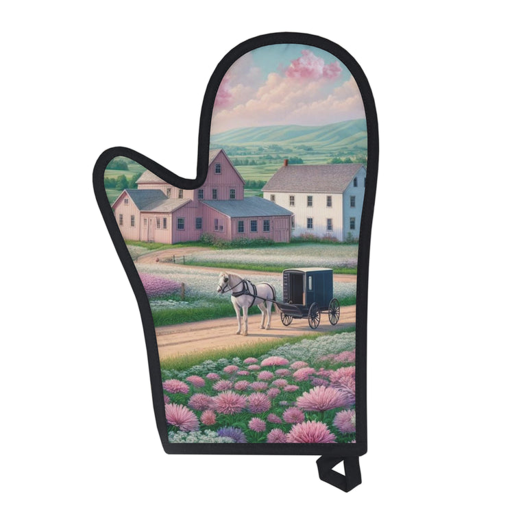 Amish Scene Oven Glove