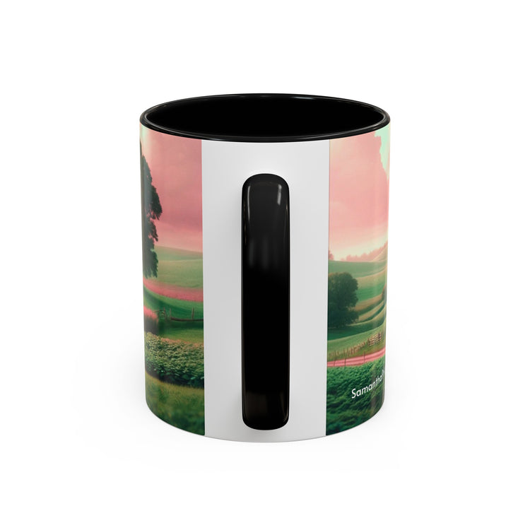 Pink Amish Illustration Coffee Mug