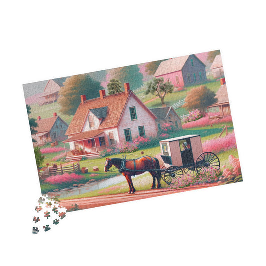Amish horse and buggy jigsaw