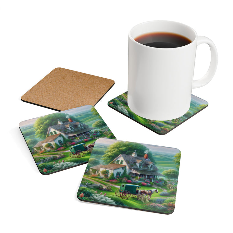 Corkwood Coaster Set