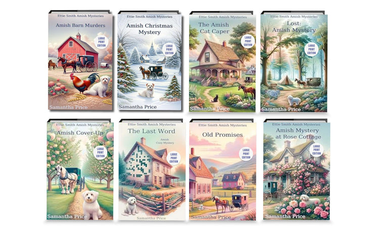 Ettie Smith Amish Mysteries - Books 9 - 16 (LARGE PRINT PAPERBACKS BUNDLE)