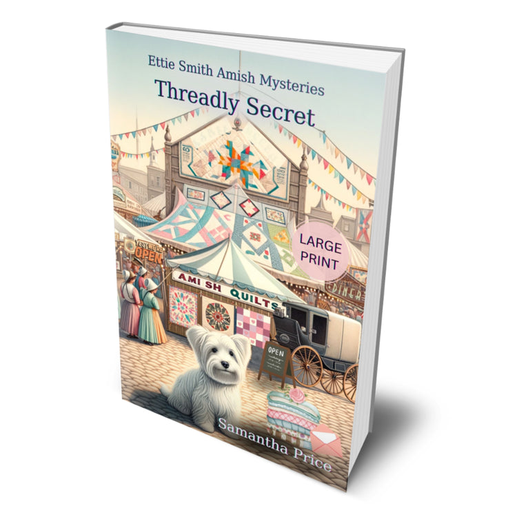 Threadly Secret large print amish cozy mystery