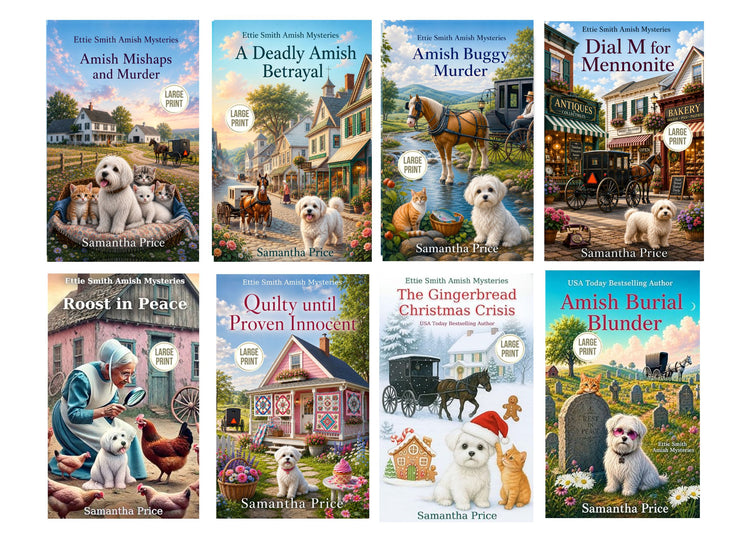 Ettie Smith Amish Mysteries - Books 25 - 32 (LARGE PRINT PAPERBACKS BUNDLE)