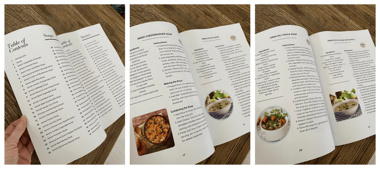 Amish Recipe Book - Soups and Starters (Spiral Bound) - samanthapriceshop