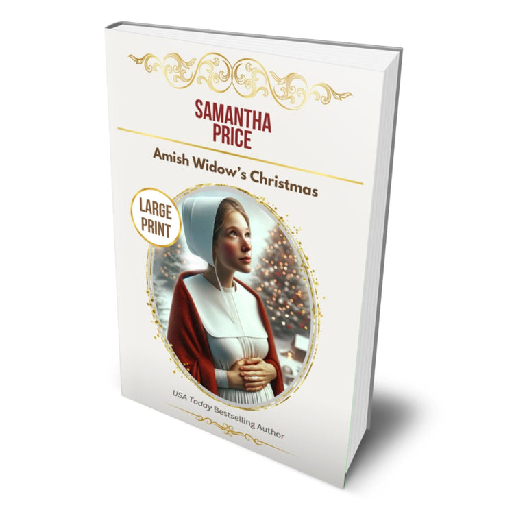 Amish Widow's Christmas (LARGE PRINT PAPERBACK) - samanthapriceshop
