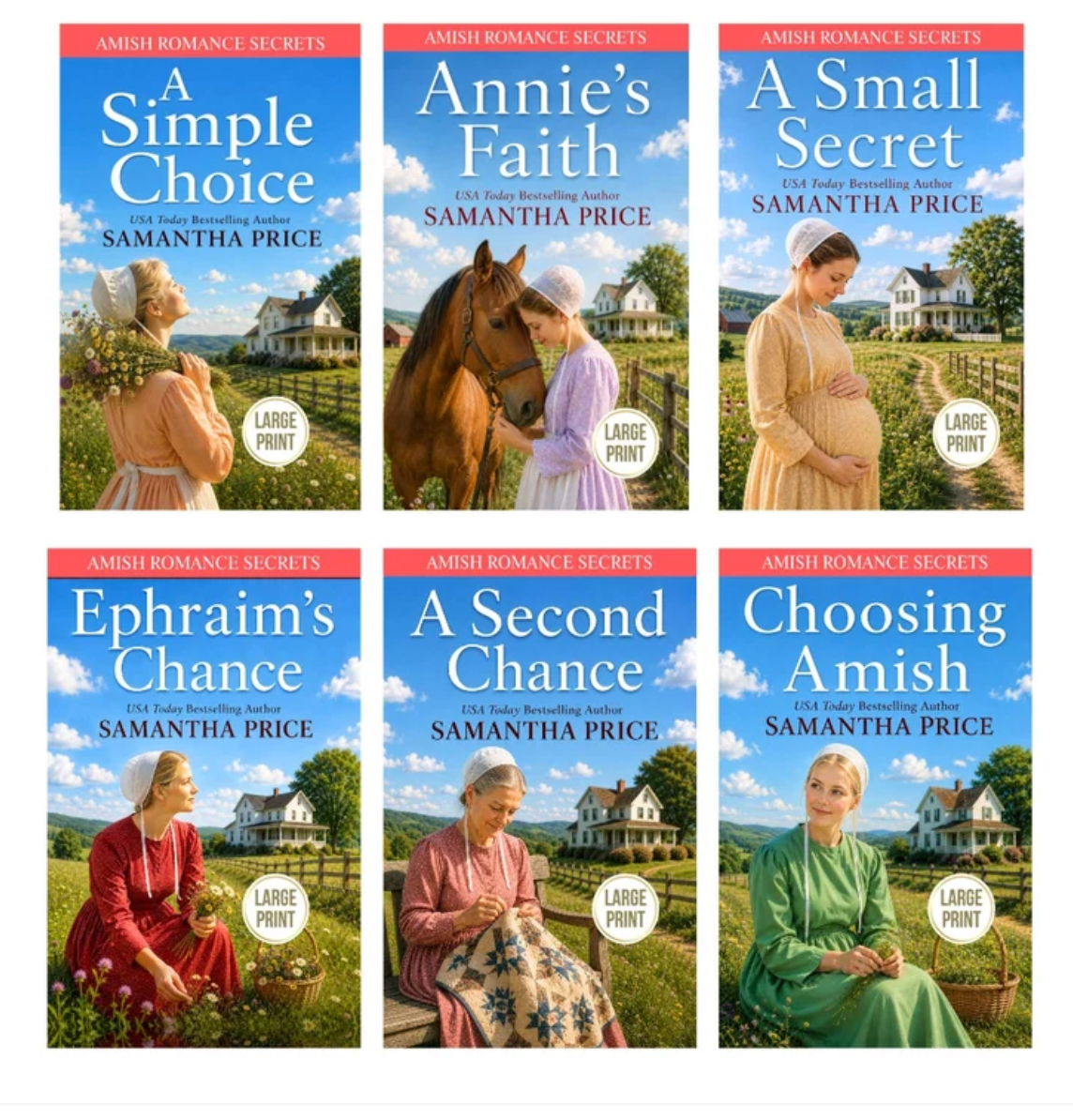 Amish Romance Secrets (LARGE PRINT PAPERBACKS)