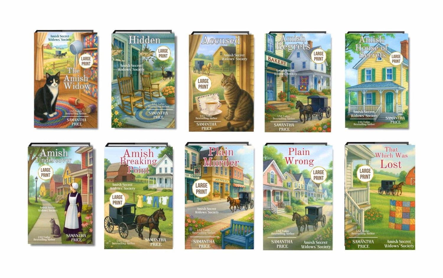 Amish Secret Widows' Society Large Print Paperbacks