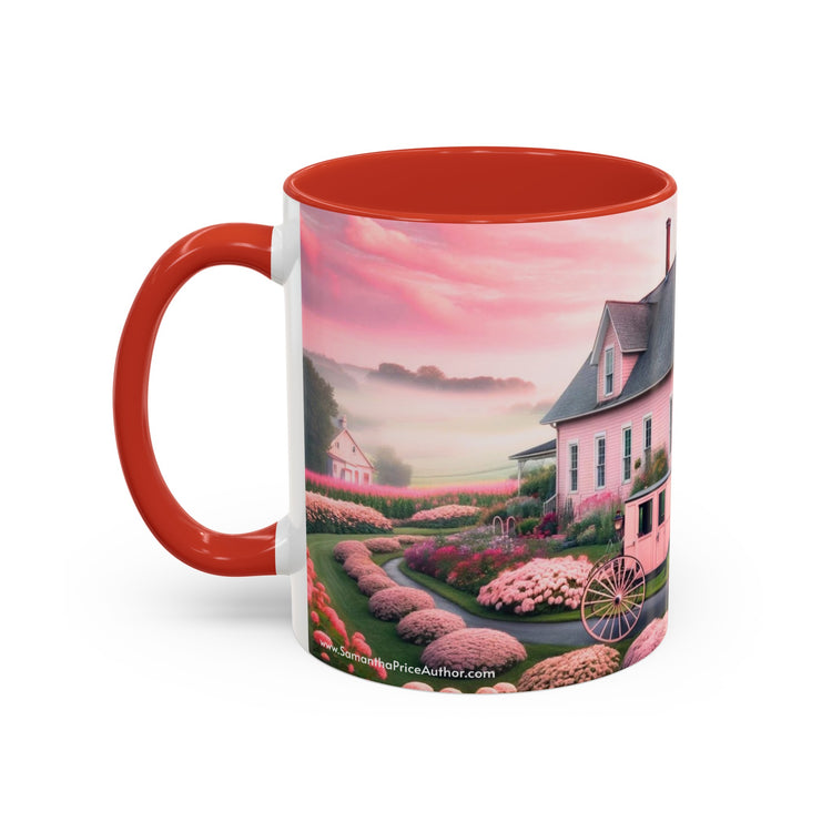 Pink Amish Scene Coffee Mug