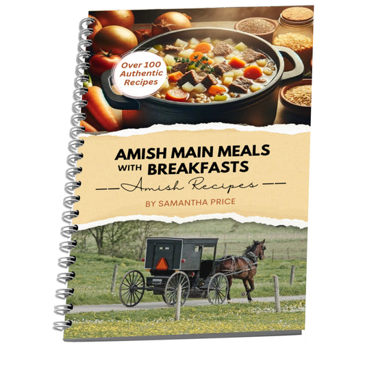 amish cook books spiral bound paperback