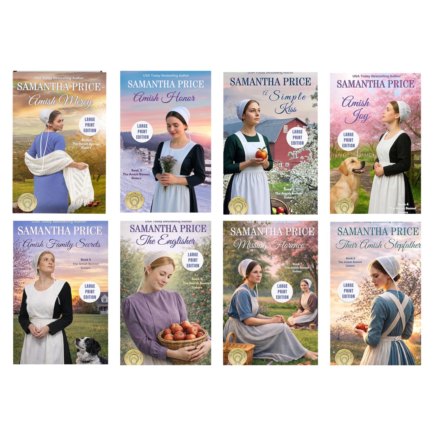 Amish Bonnet Sisters Large Print Bundle 1