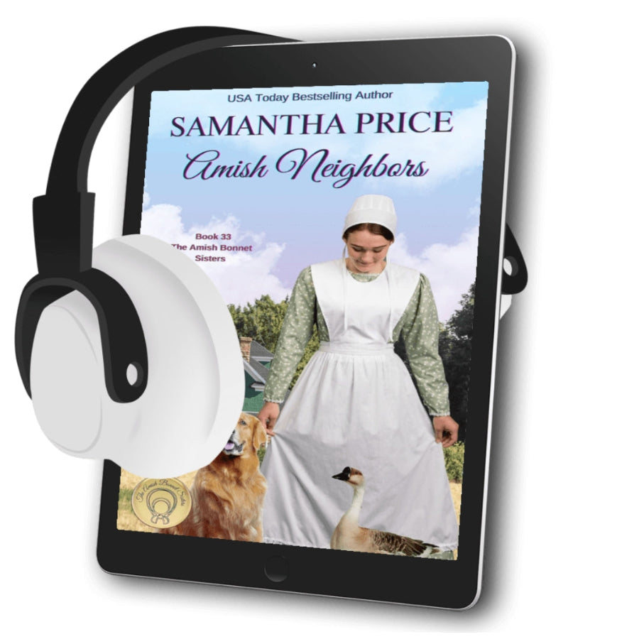 Amish Neighbors Audiobook Amish Woman Walking with her dog