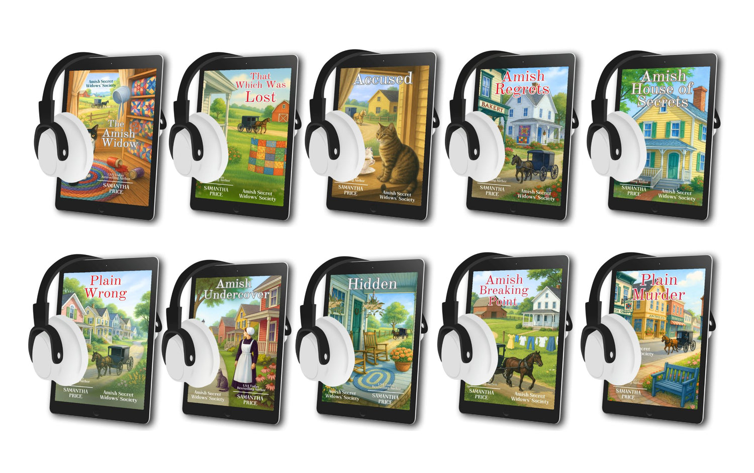 Amish Secret Widows' Society AUDIOBOOK BUNDLE (Complete Series).