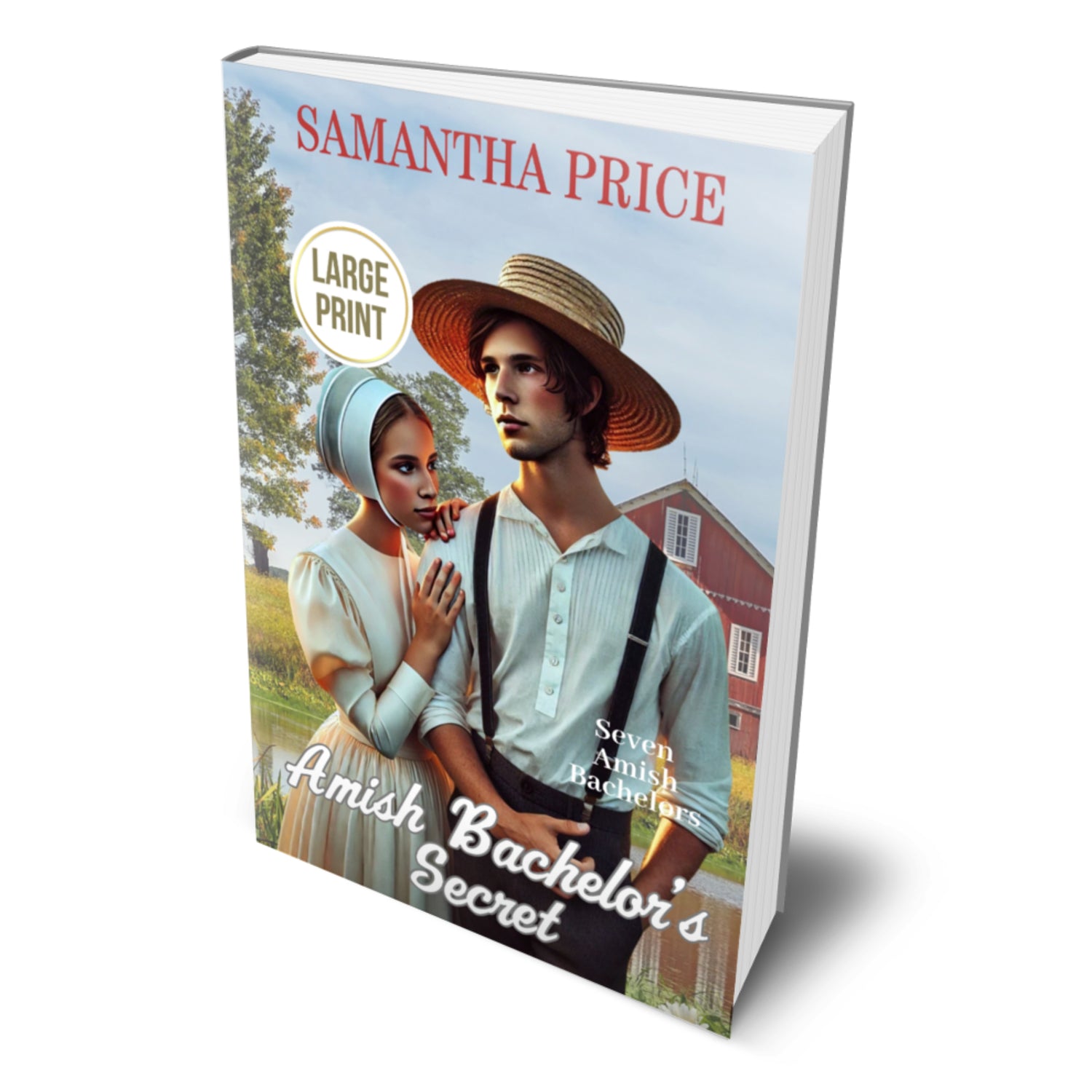 Amish Bachelor's Secret (LARGE PRINT PAPERBACK)