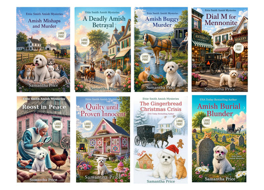 Ettie Smith Amish Mysteries - Books 25 - 32 (LARGE PRINT PAPERBACKS BUNDLE)