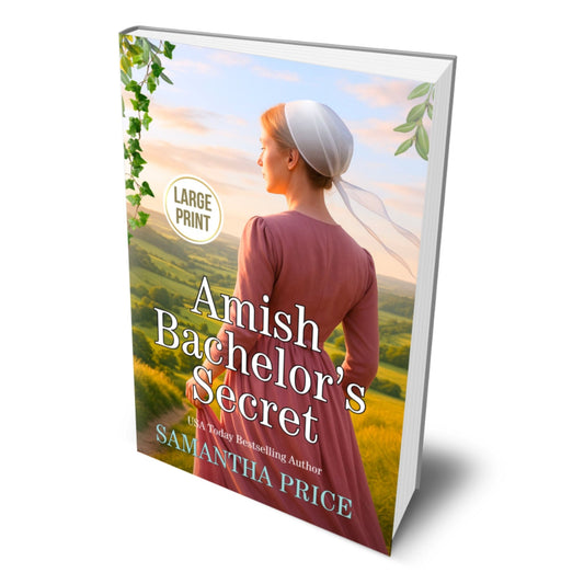 Amish Bachelor's Secret (LARGE PRINT PAPERBACK) - samanthapriceshop