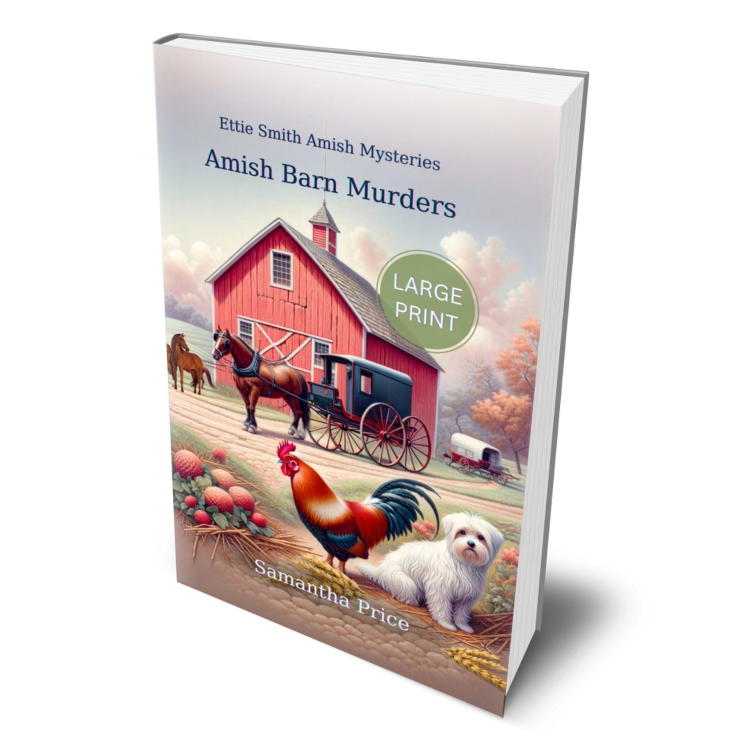 Amish Barn Murders (LARGE PRINT PAPERBACK) - samanthapriceshop