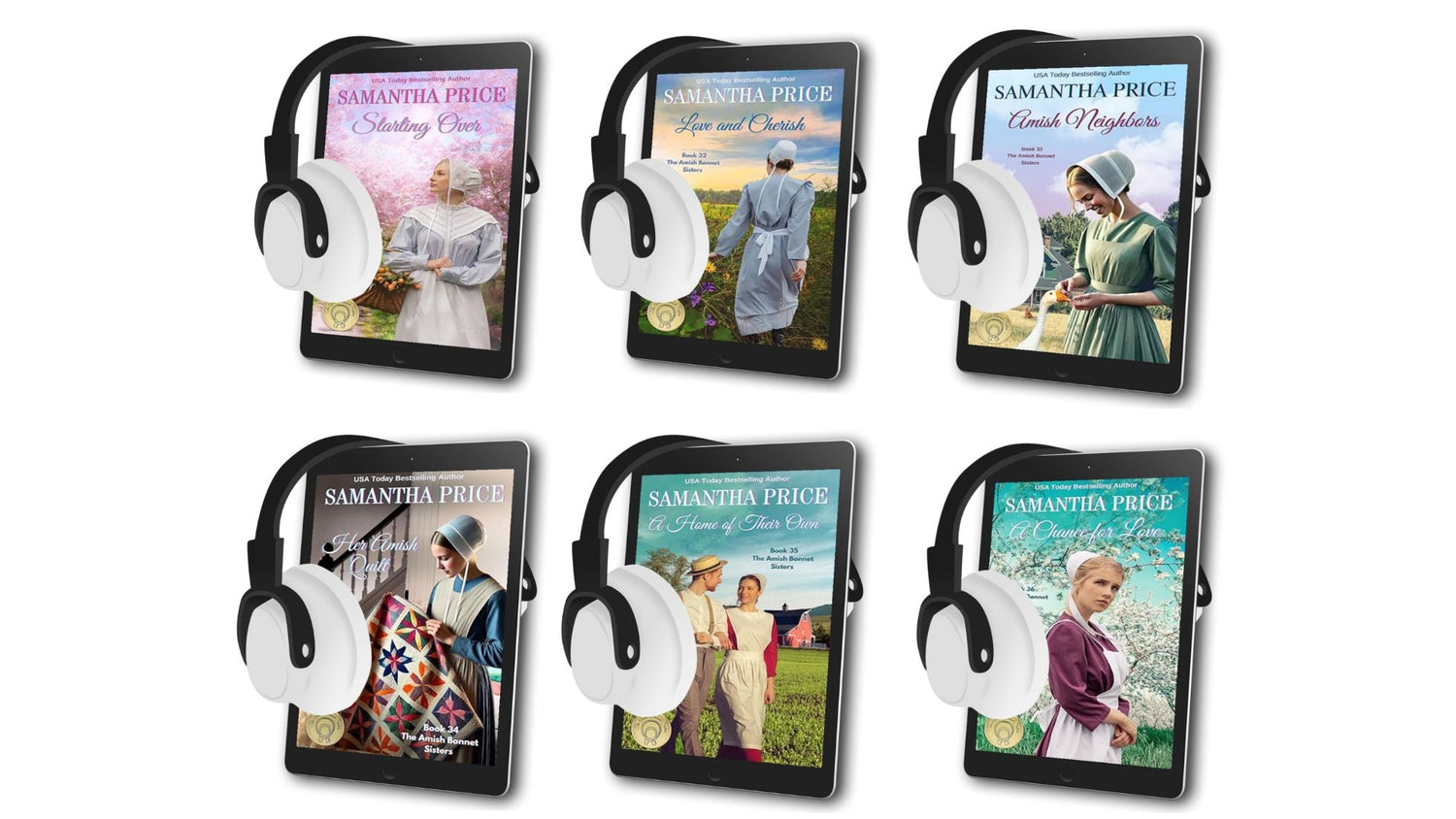 Amish Bonnet Sisters BUNDLE Books 31 - 36 (AUDIOBOOKS) - samanthapriceshop