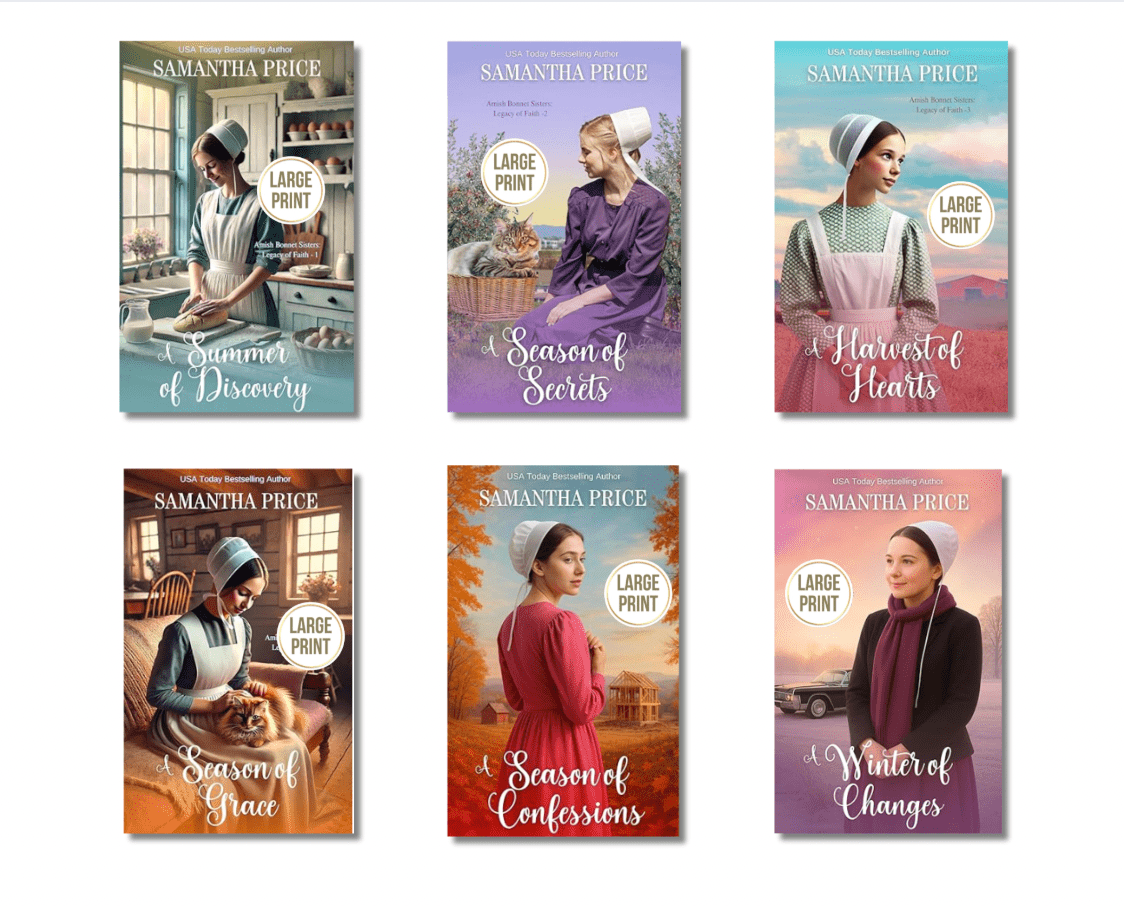 Amish Bonnet Sisters: Legacy of Faith BOOKS 1 - 6 (LARGE PRINT PAPERBACKS BUNDLE) - samanthapriceshop