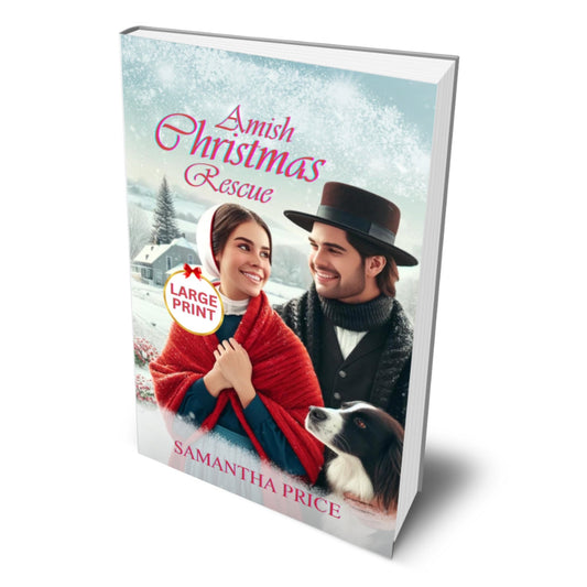 Amish Christmas Rescue (LARGE PRINT PAPERBACK) - samanthapriceshop
