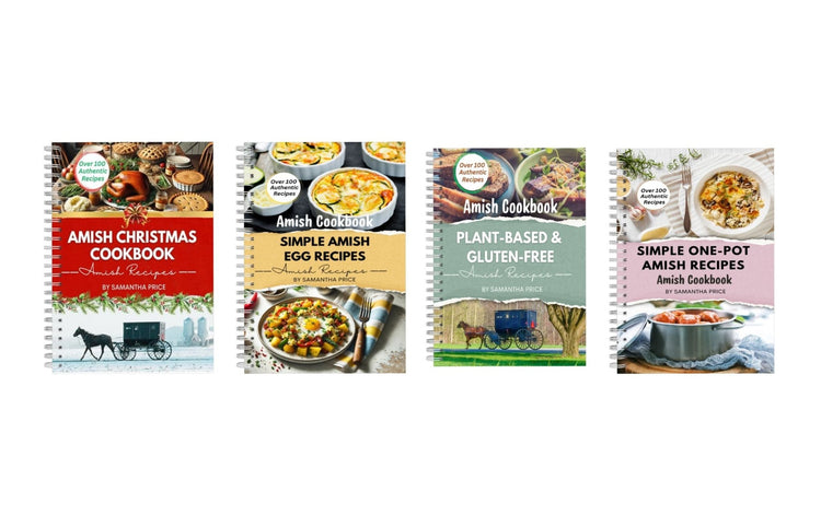 Amish CookBooks Bundle - Volume 2 (4 Spiral Bound BUNDLE) - samanthapriceshop