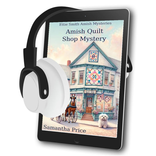 Amish Quilt Shop Mystery (AUDIOBOOK) - samanthapriceshop