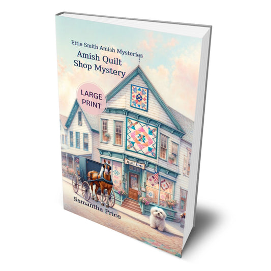 Amish Quilt Shop Mystery (LARGE PRINT PAPERBACK) - samanthapriceshop