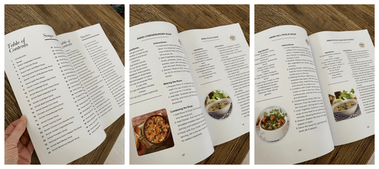 Amish Recipe Book - Soups and Starters (Spiral Bound) - samanthapriceshop