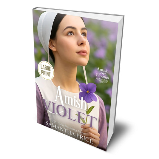 Amish Violet (LARGE PRINT PAPERBACK) - samanthapriceshop