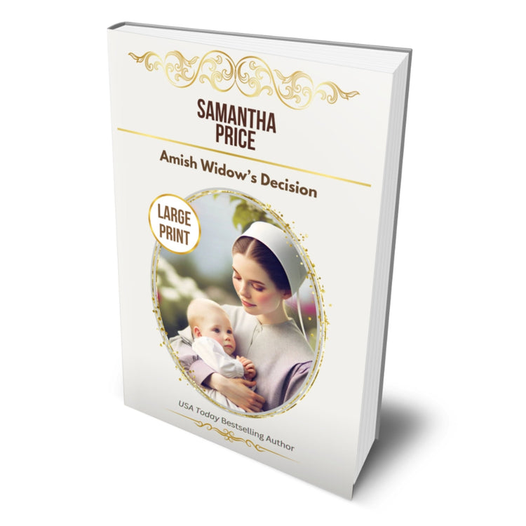 Amish Widow's Decision (LARGE PRINT PAPERBACK) - samanthapriceshop