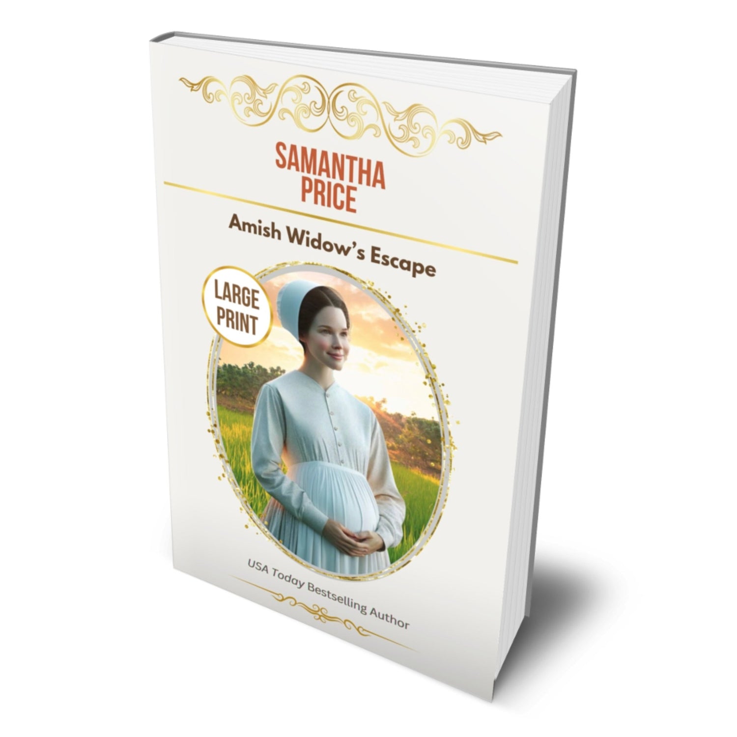 Amish Widow's Escape (LARGE PRINT PAPERBACK) - samanthapriceshop