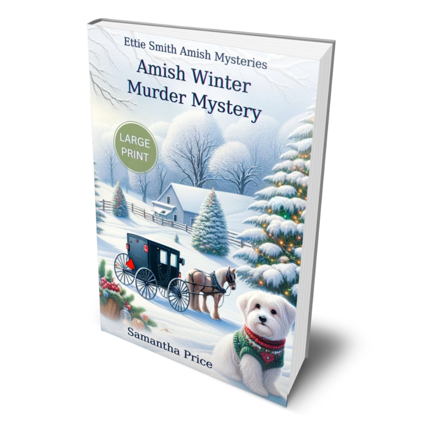 Amish Winter Murder Mystery (LARGE PRINT PAPERBACK) - samanthapriceshop