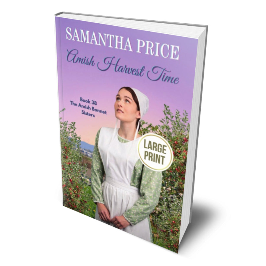 large print amish harvest time