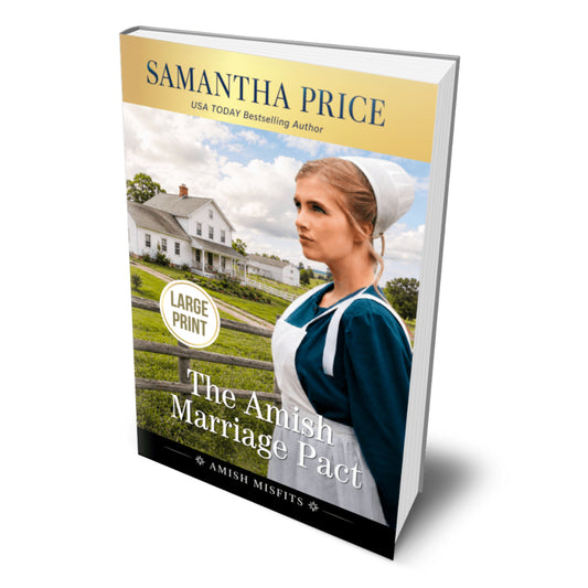 cover for amish marriage pact, large print