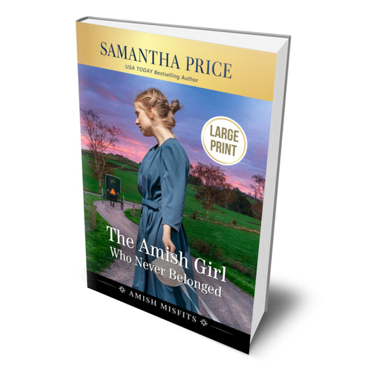 The Amish Girl Who Never Belonged (LARGE PRINT PAPERBACK)