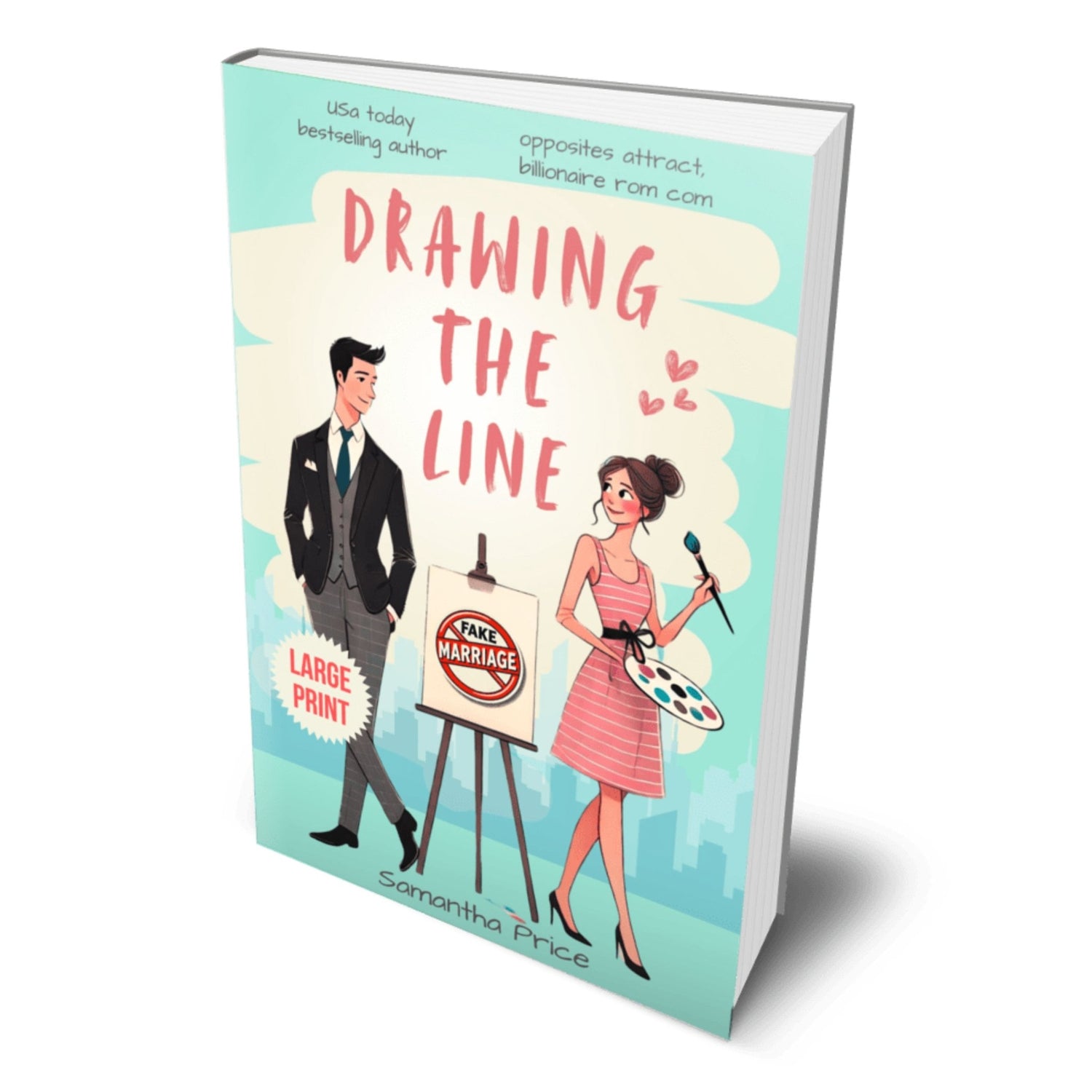 Drawing the Line (LARGE PRINT PAPERBACK) - samanthapriceshop