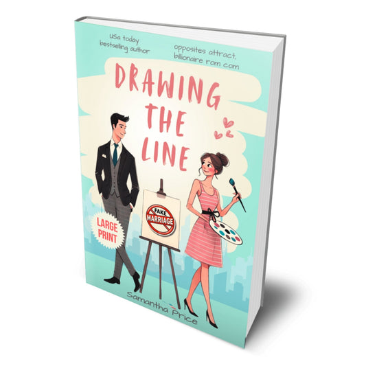 Drawing the Line (LARGE PRINT PAPERBACK) - samanthapriceshop