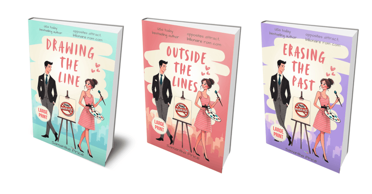 Drawn to Him: A Billionaire Rom Com Trilogy (LARGE PRINT PAPERBACKS BUNDLE) - samanthapriceshop