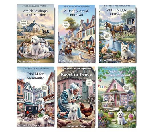 Ettie Smith Amish Mysteries - Books 25 - 30 (LARGE PRINT PAPERBACKS BUNDLE) - samanthapriceshop