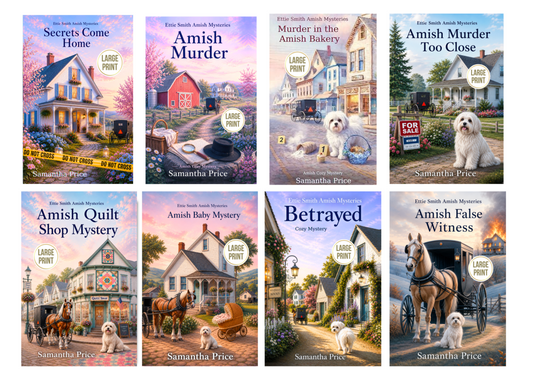 Ettie Smith Amish Mysteries - Books 1 - 8 (LARGE PRINT PAPERBACKS BUNDLE)