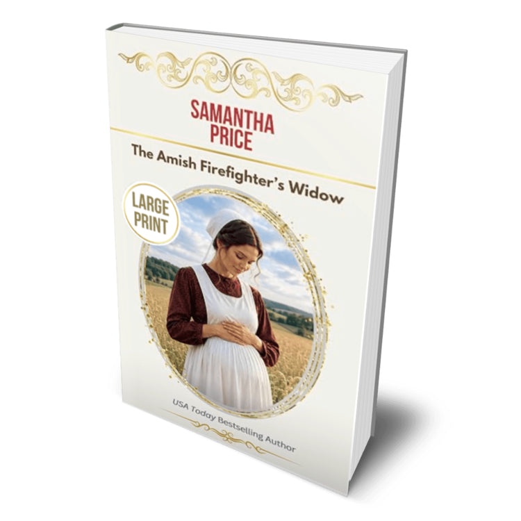 The Amish Firefighter's Widow (LARGE PRINT PAPERBACK)