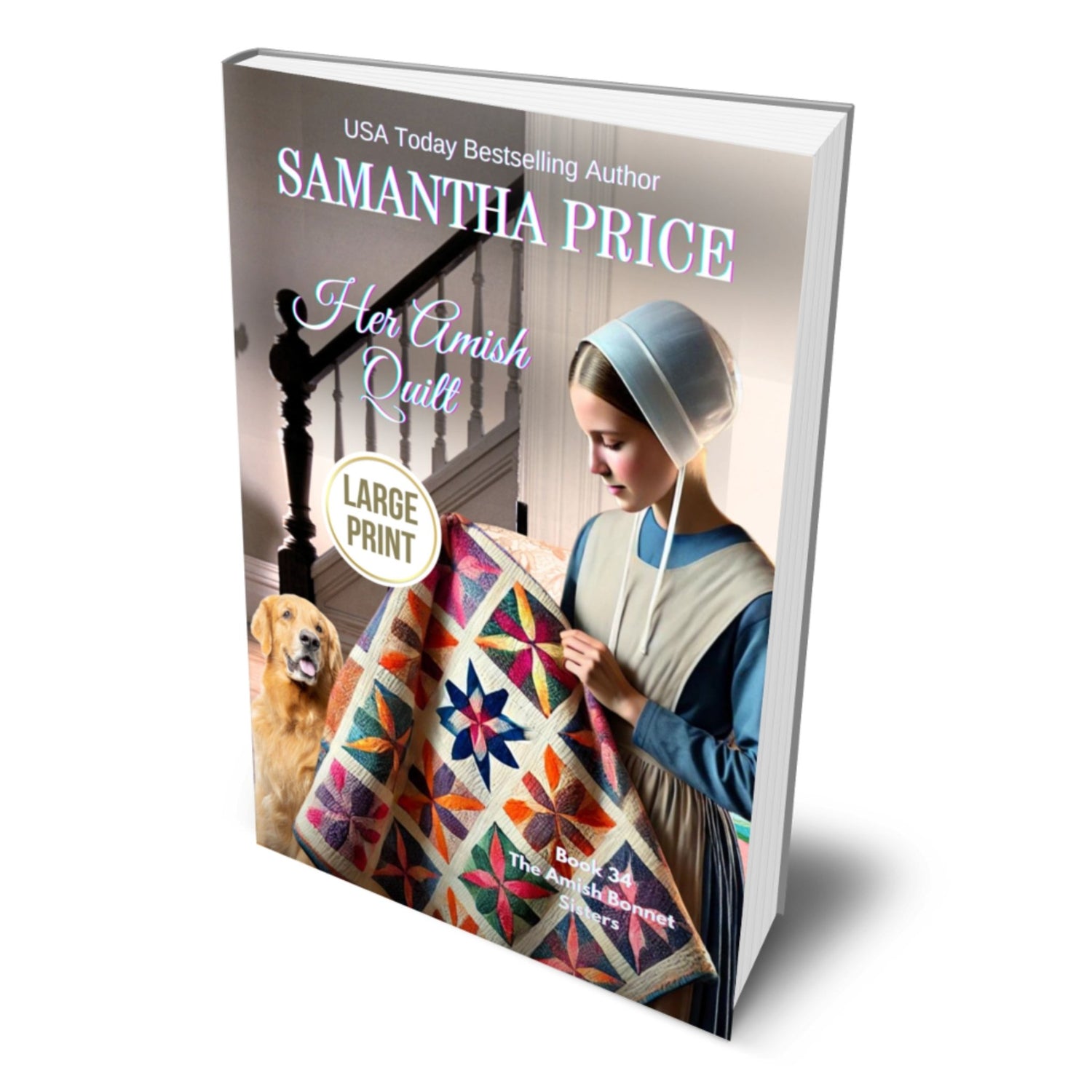 Her Amish Quilt (LARGE PRINT PAPERBACK) - samanthapriceshop