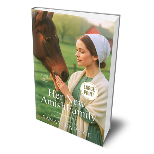 Her New Amish Family (LARGE PRINT PAPERBACK)