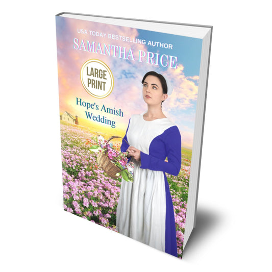 Hope's Amish Wedding (LARGE PRINT PAPERBACK) - samanthapriceshop