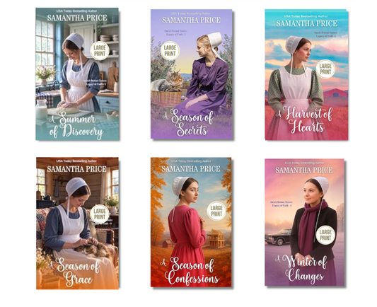 Six romance novel book covers by Samantha Price paperback bundle